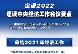 大慶全文＋速覽！中央經(jīng)濟(jì)工作會議定調(diào)2022